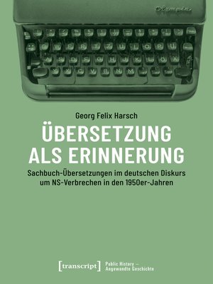 cover image of Übersetzung als Erinnerung